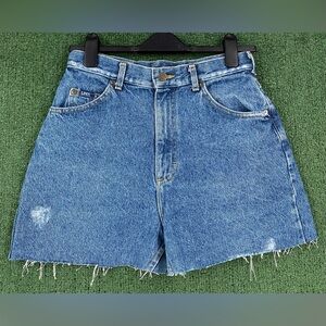 Vintage 90’s Lee Cutoff Jean Shorts Womens Sz 27” Waist USA Made
